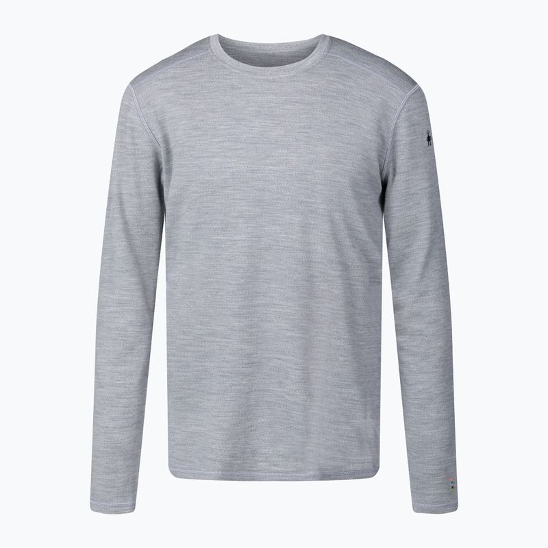 Bluză termică pentru bărbați Smartwool Merino 250 Baselayer Crew Boxed light gray heather