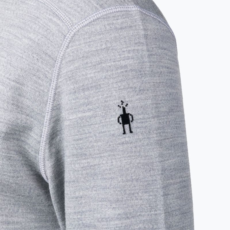 Bluză termică pentru bărbați Smartwool Merino 250 Baselayer Crew Boxed light gray heather 4