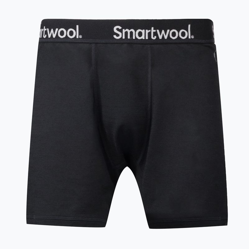 Boxeri termici pentru bărbați Smartwool Merino Sport 150 Boxer Brief Boxed, negru, 17342-001-S