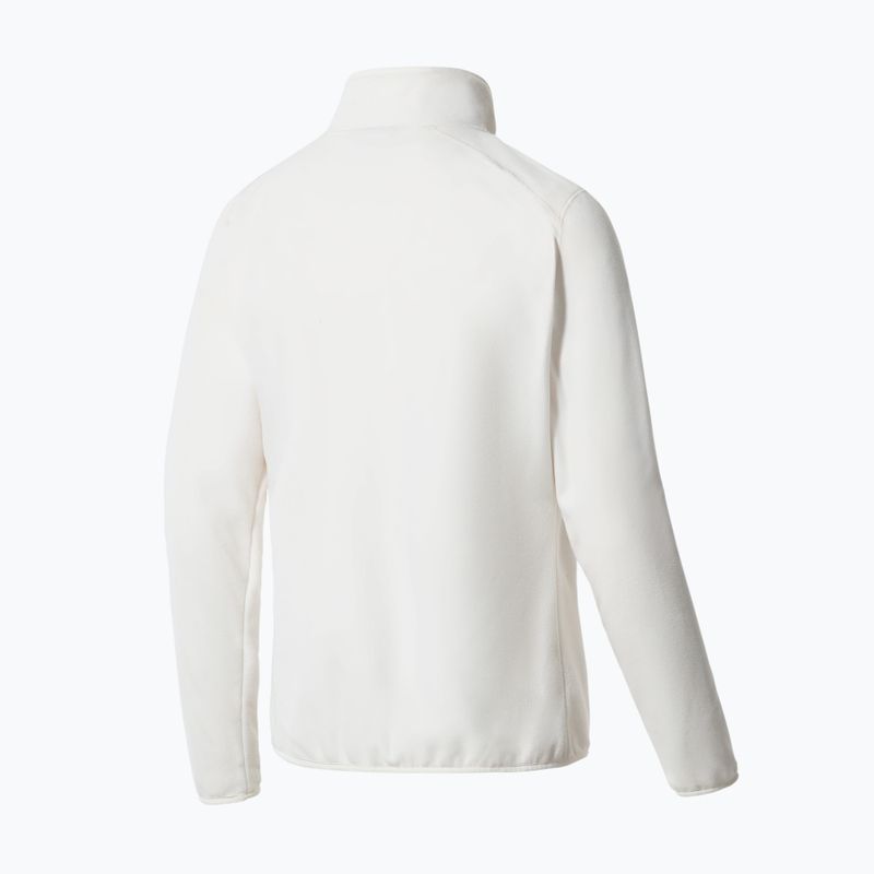 Bluză fleece pentru femei The North Face 100 Glacier 1/4 Zip albă 2