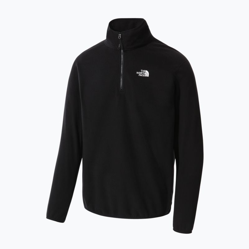 Bluză fleece pentru bărbați The North Face 100 Glacier 1/4 Zip neagră