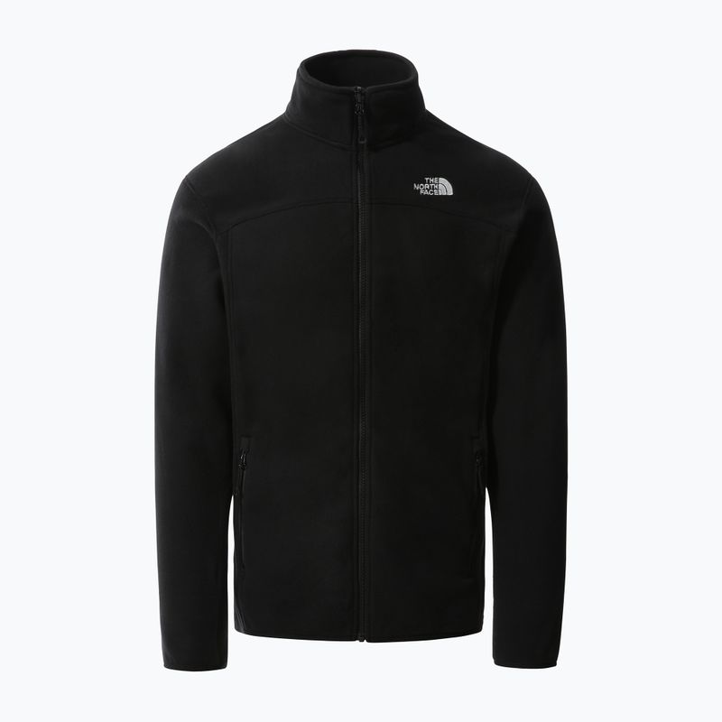 Bluză fleece pentru bărbați The North Face 100 Glacier Full Zip neagră NF0A5IHQJK31