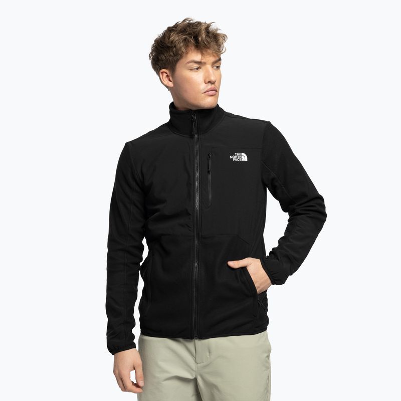 Bărbați The North Face Glacier Pro FZ Glacier Pro Full Zip fleece sweatshirt negru NF0A5IHSKX71