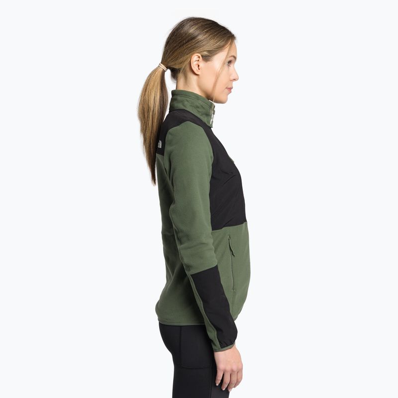 Hanorac fleece pentru femei The North Face Diablo Midlayer negru-verde NF0A5IHUWTQ1 3