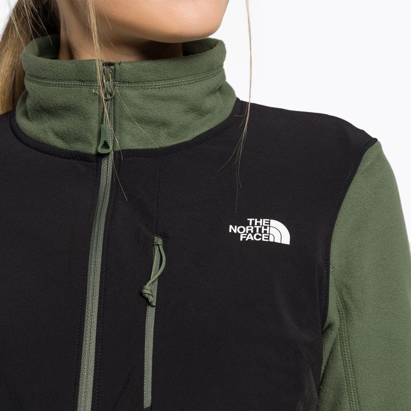 Hanorac fleece pentru femei The North Face Diablo Midlayer negru-verde NF0A5IHUWTQ1 6