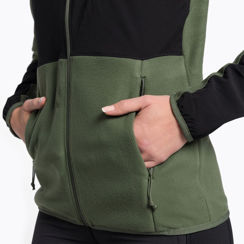 Hanorac fleece pentru femei The North Face Diablo Midlayer negru-verde NF0A5IHUWTQ1 7