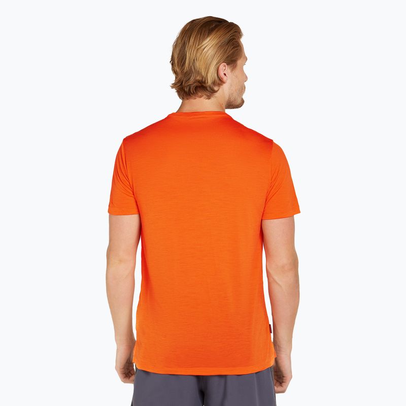Tricou de trekking pentru bărbați icebreaker Merino 125 Cool-Lite Sphere III SS Tee blaze 3