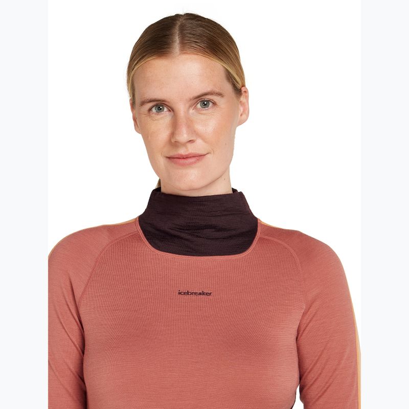 Bluză termică damă icebreaker 200 Oasis Sonebula High Neck bittersweet/cedar 4