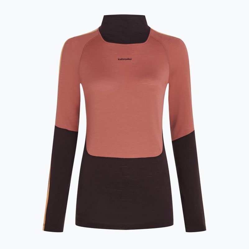 Bluză termică damă icebreaker 200 Oasis Sonebula High Neck bittersweet/cedar 8