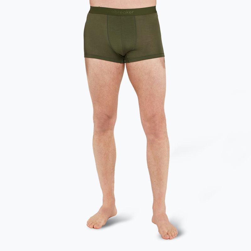 Boxeri termoactivi pentru bărbați icebreaker Merino 125 Cool-Lite Anatomica Trunks loden 2