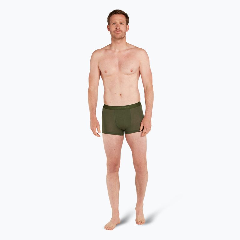 Boxeri termoactivi pentru bărbați icebreaker Merino 125 Cool-Lite Anatomica Trunks loden 3