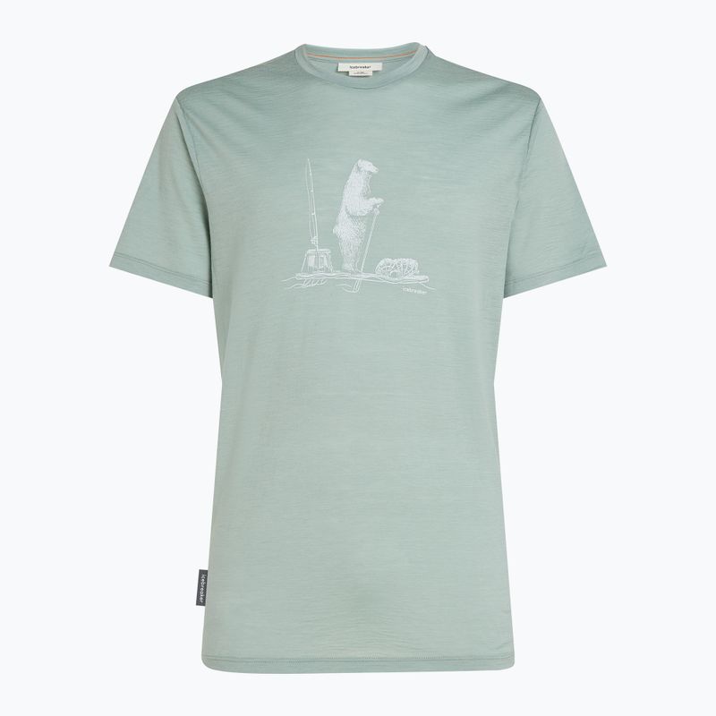 Tricou de trekking pentru bărbați icebreaker Merino 150 Tech Lite Polar Paddle moss 6