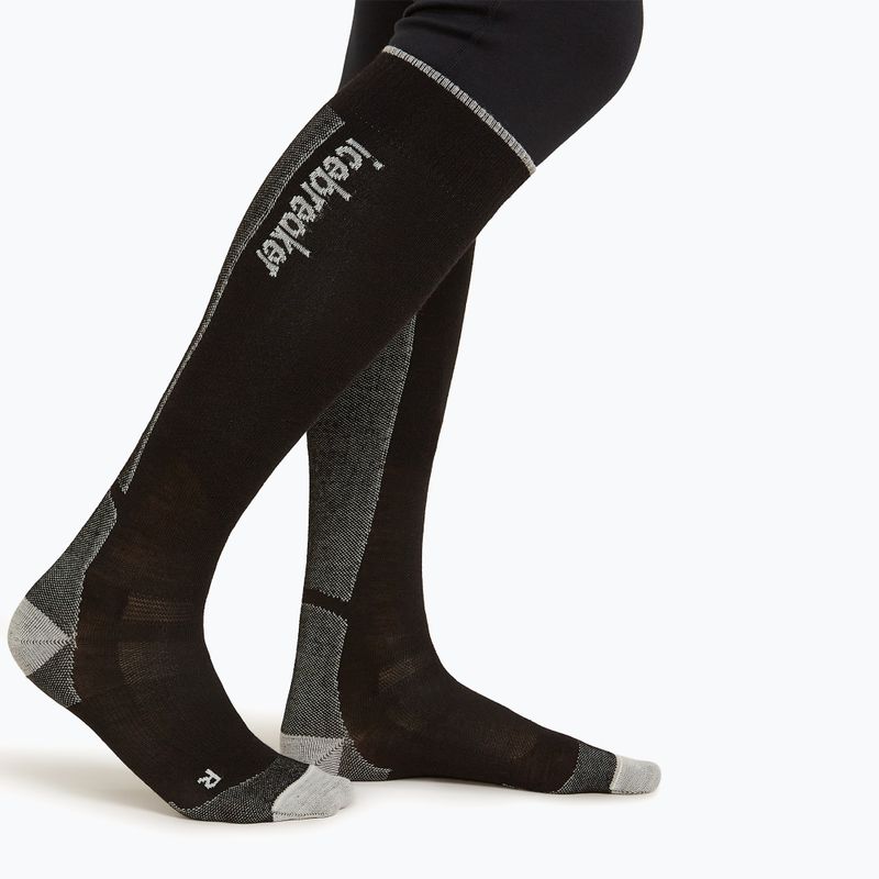 Șosete de schi pentru bărbați icebreaker Merino Ski+ Ultralight OTC black/ether/graphite 2
