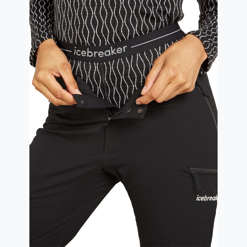 Pantaloni termoactivi pentru femei icebreaker Merino 260 Vertex Leggings On-Piste black/ snow/j 5