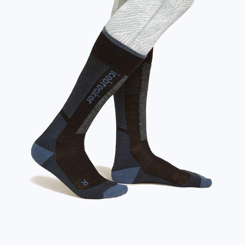 Șosete de schi pentru femei Icebreaker Merino Ski+ Light OTC black/dawn/graphite 2