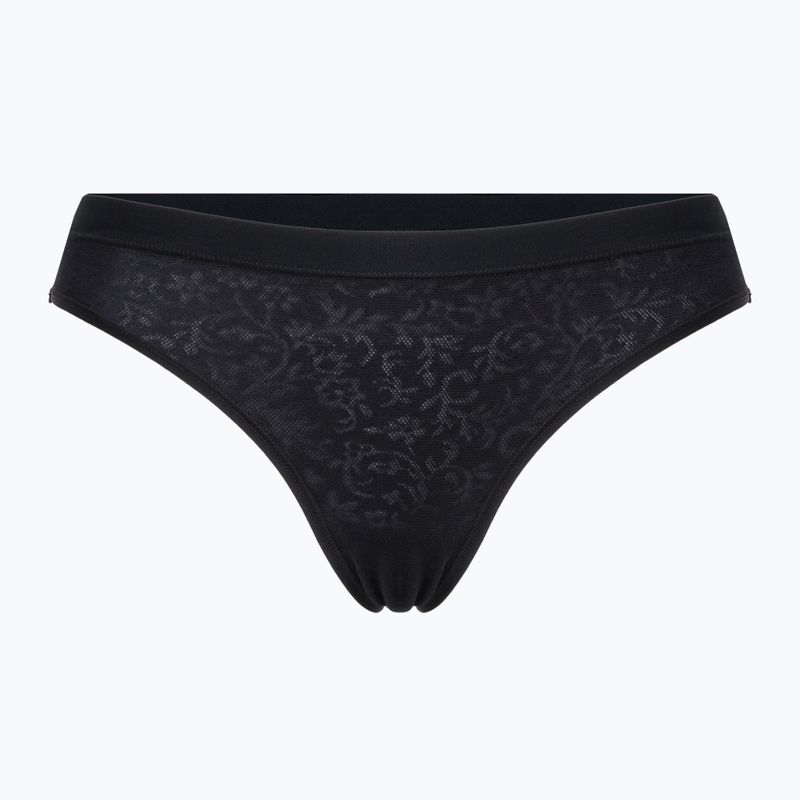 Chiloți termici pentru femei Smartwool Merino Merino Lace Bikini Boxed negru SW016618