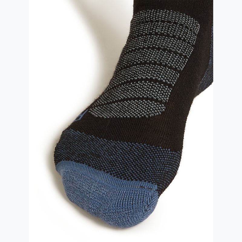 Șosete de schi pentru femei icebreaker Merino Ski+ Ultralight OTC black/dawn/graphite 3