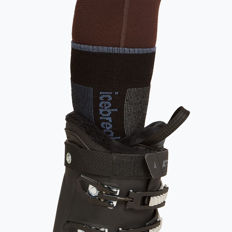 Șosete de schi pentru femei icebreaker Merino Ski+ Ultralight OTC black/dawn/graphite 4