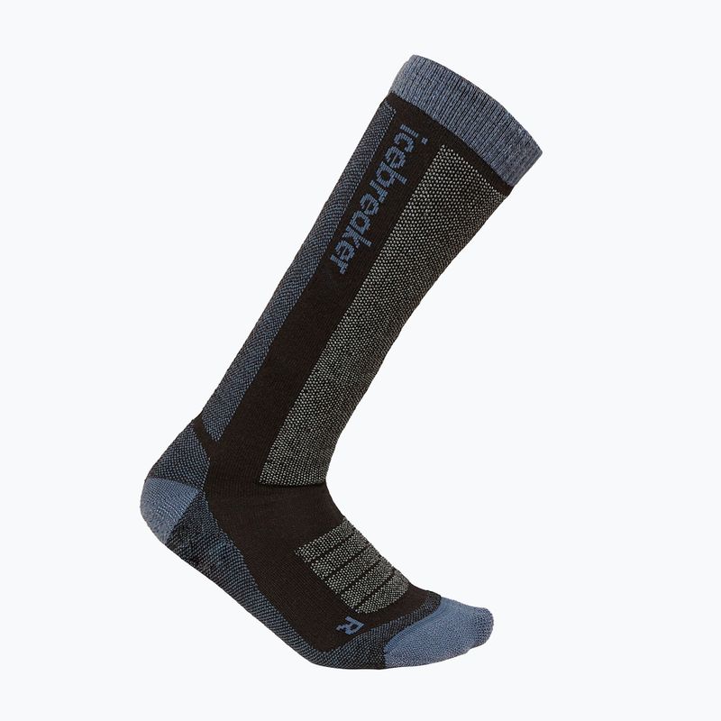Șosete pentru copii icebreaker Merino Blend Ski+ Medium OTC black/dawn/graphite