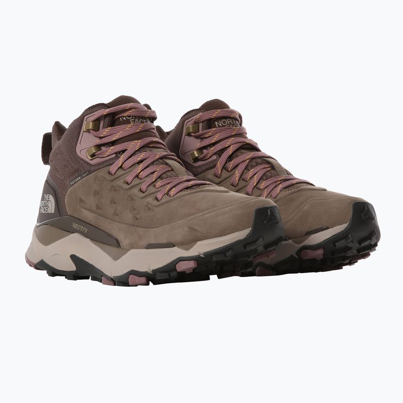 Cizme de trekking pentru femei The North Face Vectiv Vectiv Exploris Mid Futurelight Lthr maro NF0A5G3AMD01 10