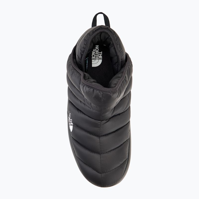 Papuci de iarnă pentru bărbați The North Face Thermoball Traction Bootie negru / alb 5