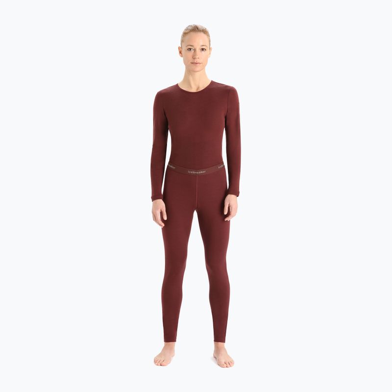 Pantaloni termici pentru femei Icebreaker 200 Oasis maro IB1043830641 2