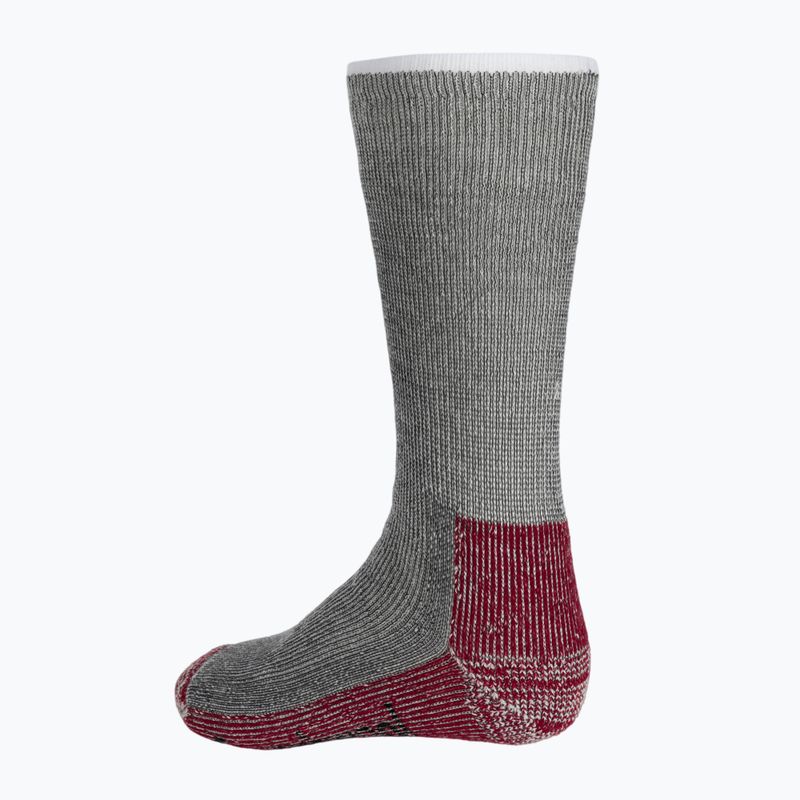 Șosete de trekking Smartwool Classic Mountaineer Maximum Cushion Crew, gri și roșu, SW0133000031 3