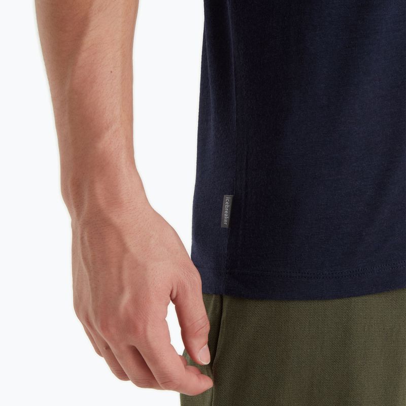 Tricou de drumeție pentru bărbați icebreaker Tech Lite II SS albastru marin IB0A59IY 5