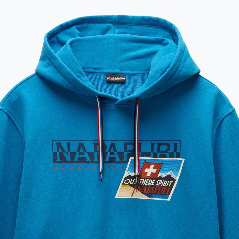 Hanorac pentru bărbați Napapijri B-Portalet Hooded blue sapphire 6