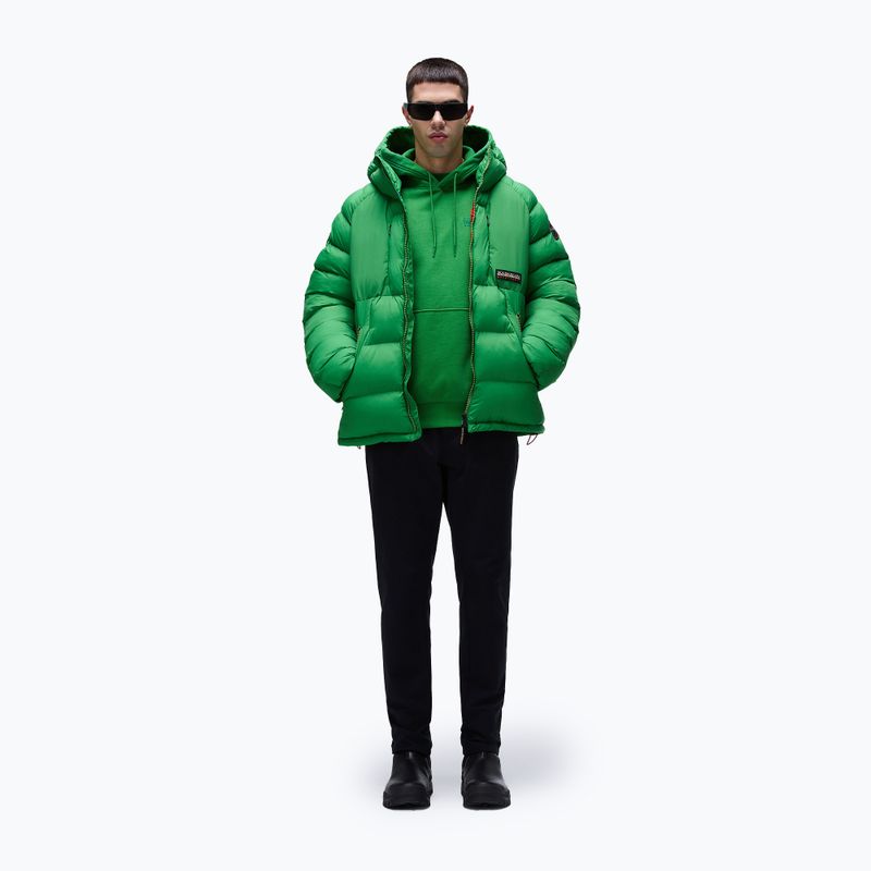 Hanorac pentru bărbați Napapijri B-Kander Hooded green kelly 2