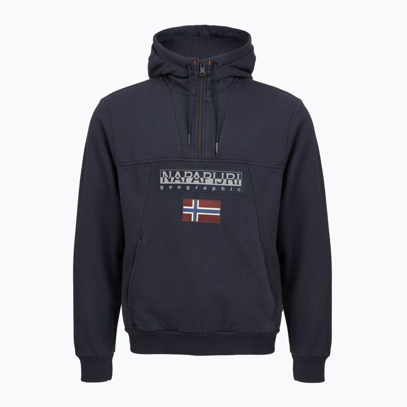 Hanorac pentru bărbați Napapijri Burgee Half Zip Hooded 2.0 blu marine