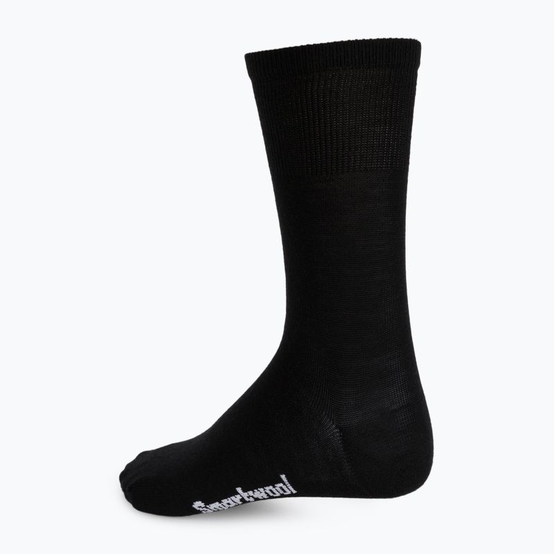 Șosete de trekking pentru bărbați Smartwool Classic Hike Zero Cushion Liner Crew, negru, SW0016500011 2