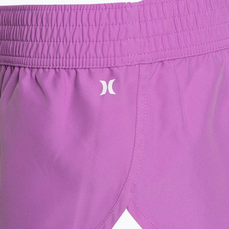 Șort de baie pentru femei Hurley Beachrider 2.5" lilac 3