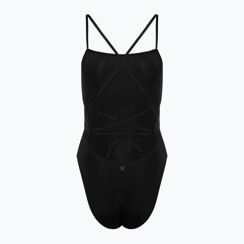 Costum de baie dintr-o piesă pentru femeiHurley Solid Square Neck Moderate One Piece black 2