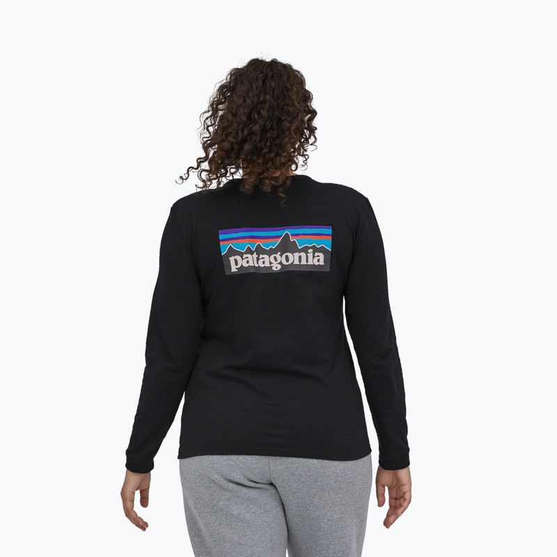 Longsleeve pentru femei Patagonia P-6 Logo Responsibili-Tee black 2
