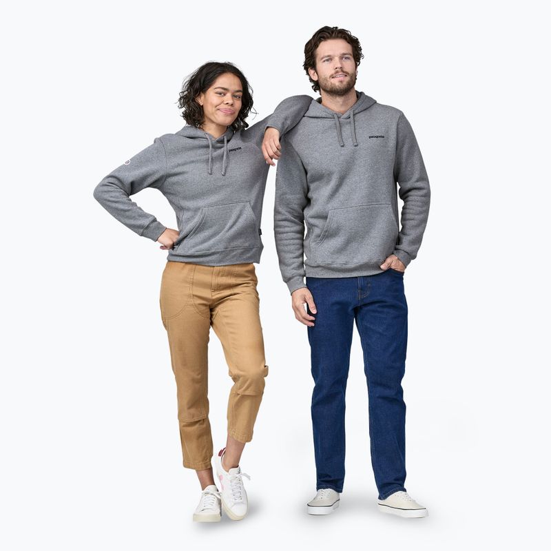 Patagonia Fitz Roy Icon Uprisal Hanorac cu glugă din gravel heather Sweatshirt 7