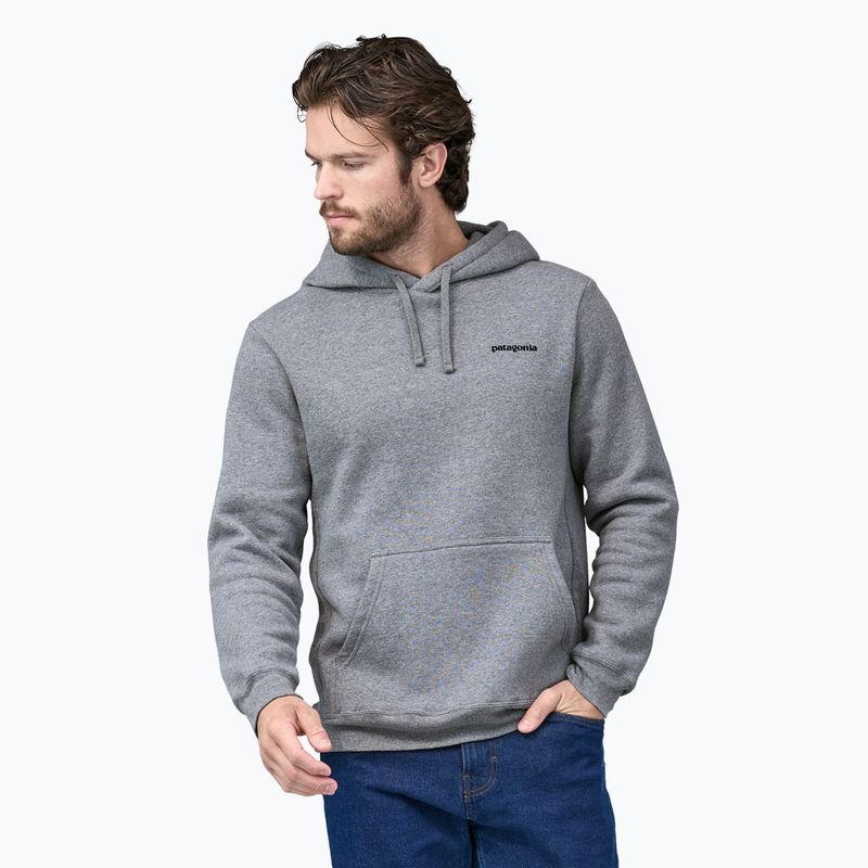 Patagonia Fitz Roy Icon Uprisal Hanorac cu glugă din gravel heather Sweatshirt 3