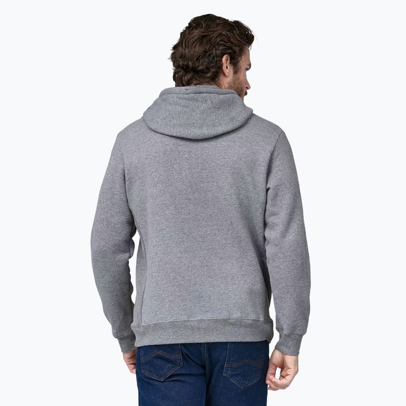 Patagonia Fitz Roy Icon Uprisal Hanorac cu glugă din gravel heather Sweatshirt 4