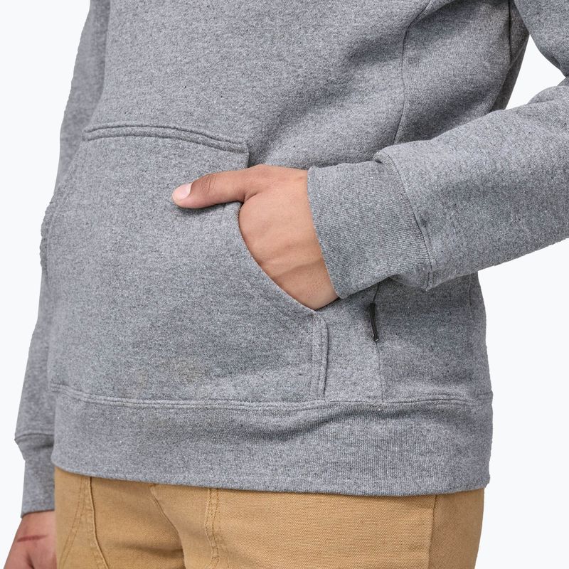 Patagonia Fitz Roy Icon Uprisal Hanorac cu glugă din gravel heather Sweatshirt 8