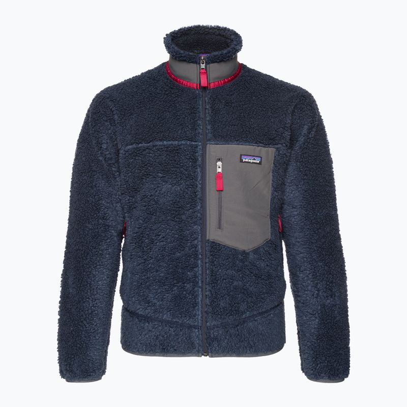 Bărbați Patagonia Classic Retro-X fleece Sweatshirt nou navy w / ceară roșu 3