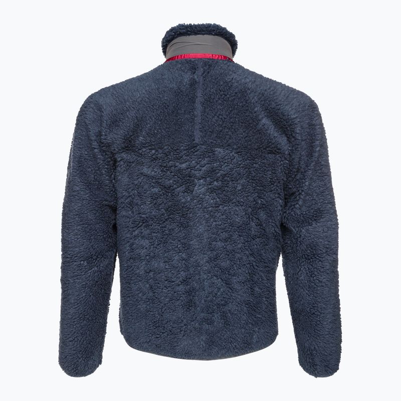 Bărbați Patagonia Classic Retro-X fleece Sweatshirt nou navy w / ceară roșu 4