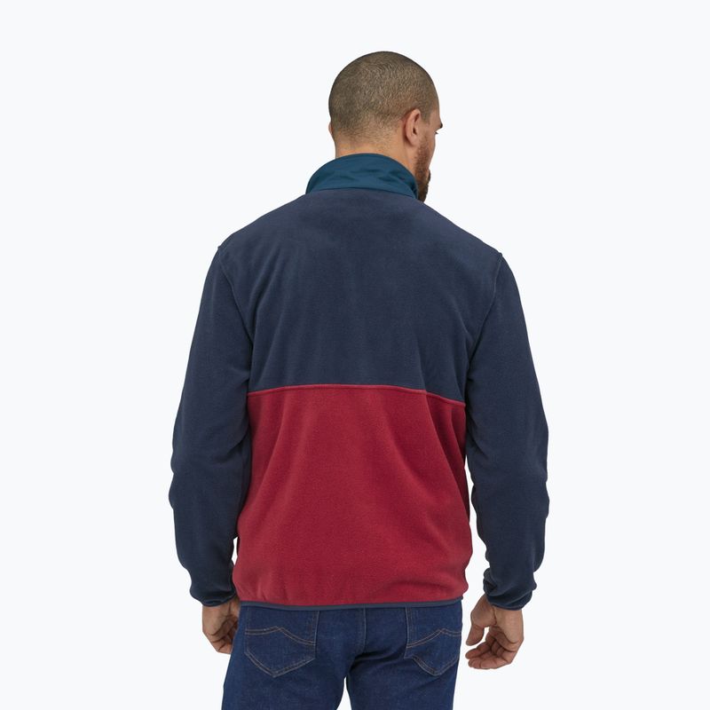 Bărbați Patagonia Microdini 1/2 Zip P/O fleece sweatshirt fleece roșu ceară 2