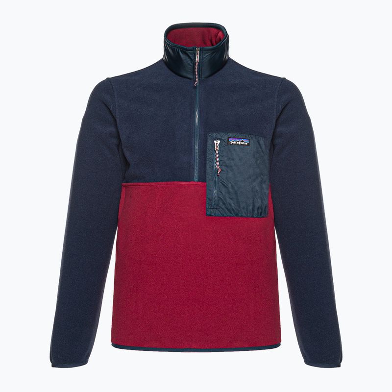 Bărbați Patagonia Microdini 1/2 Zip P/O fleece sweatshirt fleece roșu ceară 3