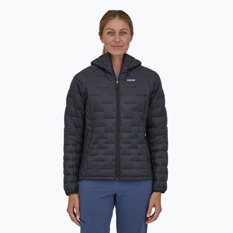 Geacă izolată pentru femei Patagonia Micro Puff Hoody black