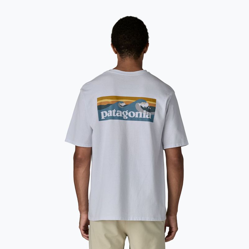 Bărbați Patagonia Boardshort Logo Pocket T-shirt Responsibili alb 3