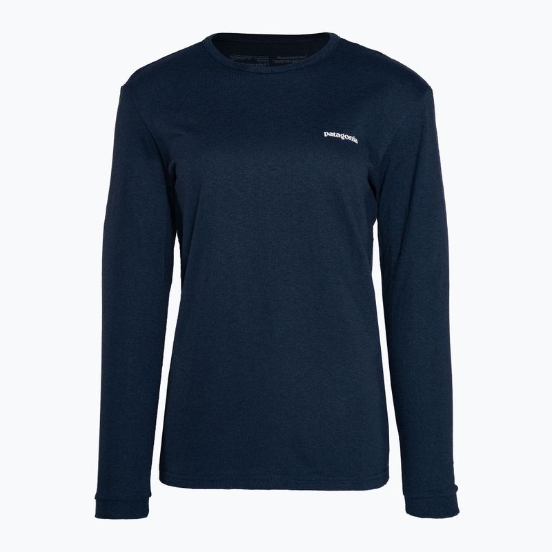 Tricou de trekking pentru femei Patagonia P-6 Logo Responsibili-Tee LS tidepool albastru 3