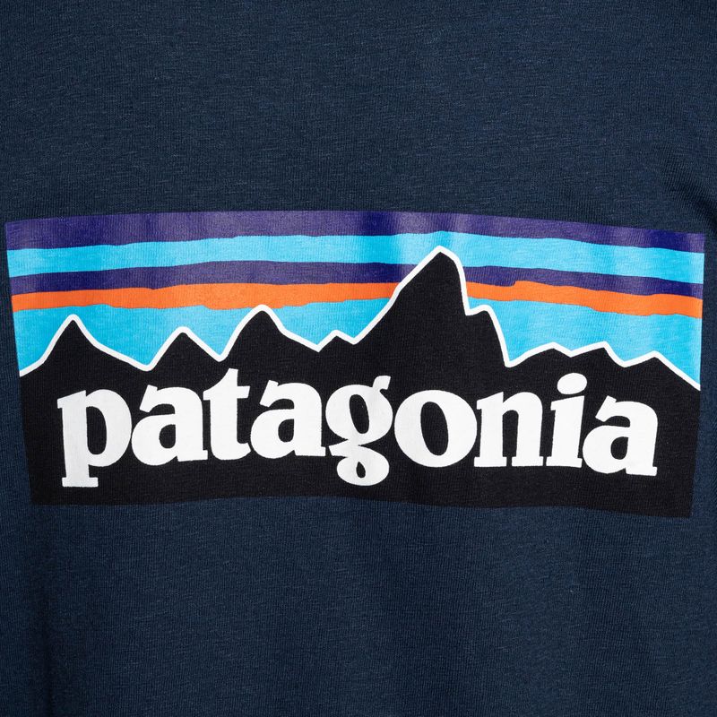 Tricou de trekking pentru femei Patagonia P-6 Logo Responsibili-Tee LS tidepool albastru 6