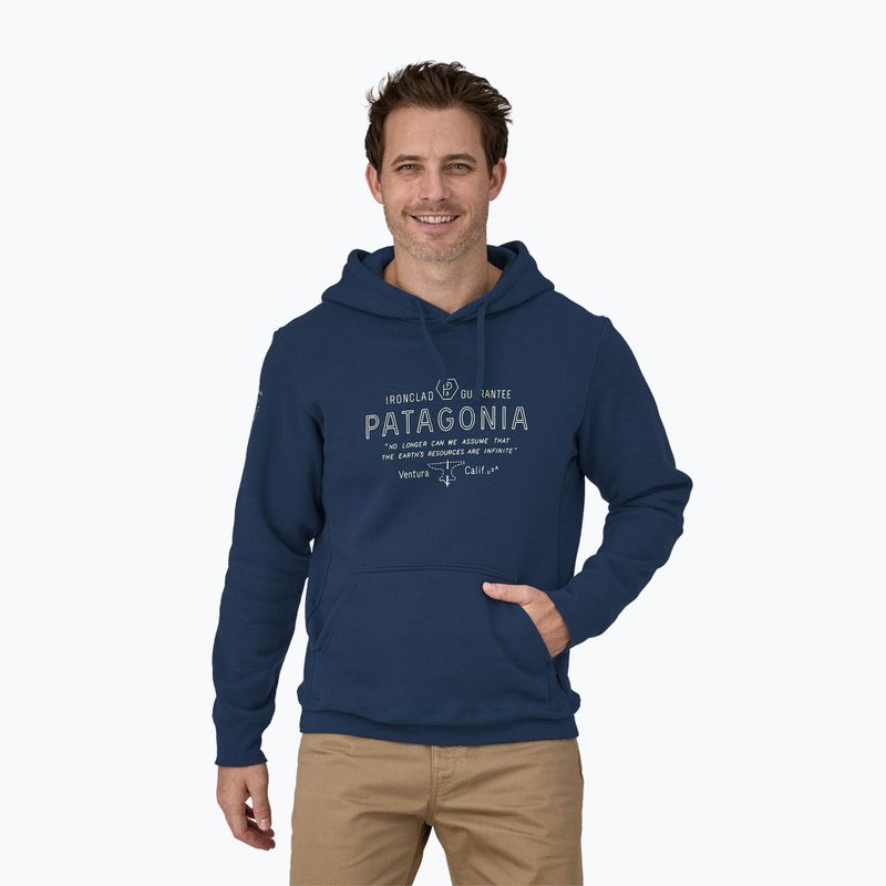 Bărbați Patagonia Forge Mark Uprisal Hoody lagom blu sweatshirt albastru