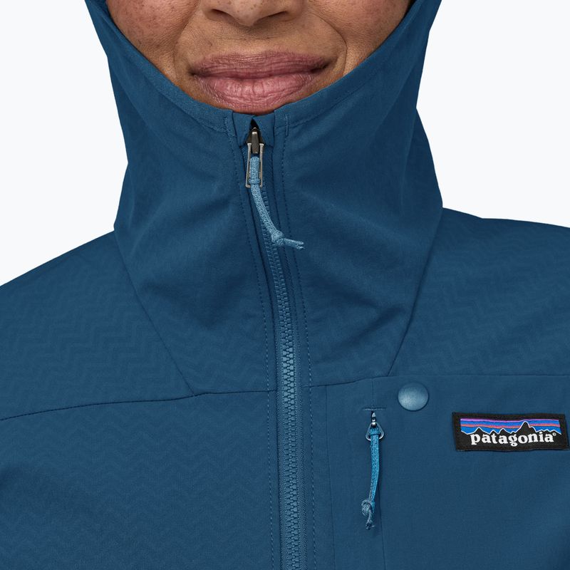 Geacă softshell pentru femei Patagonia R1 CrossStrata Hoody lagom blue 5