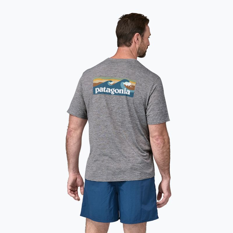 Tricou pentru bărbați Patagonia Cap Cool Daily Graphic Shirt Waters boardshort logo abalone blue/grey 2